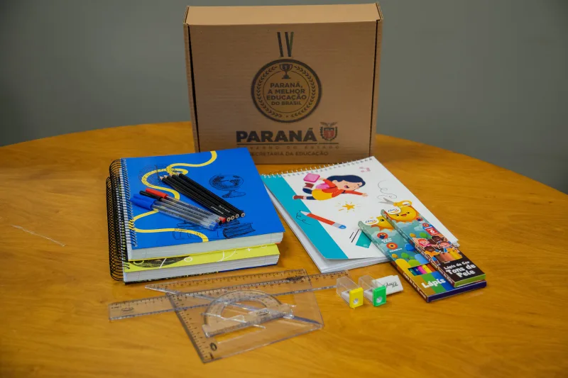 Paraná distribuirá material escolar gratuito aos alunos da rede estadual