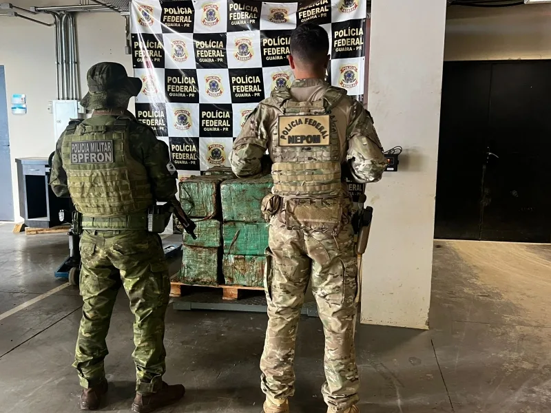 PF e BPFRON apreendem quase 1,8 tonelada de drogas em Guaíra