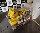 PF e BPFRON apreendem 124 kg de droga em Guaíra