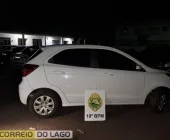 Veículo com alerta de furto é recuperado pela Polícia Militar de Santa Helena