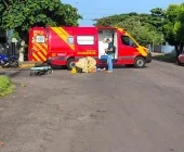 Motociclista fica ferida em acidente com carro em Marechal Rondon