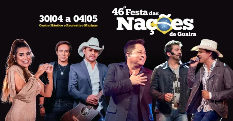 Leonardo e muito mais: confira as atrações da Festa das Nações de Guaíra