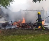 Residência é consumida por chamas em Palotina