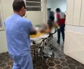 Idosa fratura perna ao ser atropelada em cima de calçada, em Nova Santa Rosa