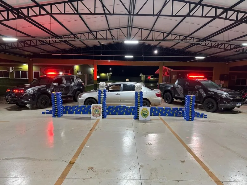 Foragido da Justiça é preso em Guaíra com carro carregado de drogas