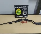 Patrulha Rural prende homem com arma artesanal e munições, em Marechal Rondon