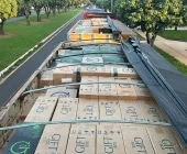 PRF apreende dois bitrens carregados com cigarros contrabandeados