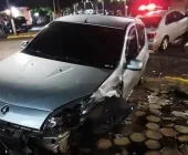 Batida entre carros deixa mulher ferida em Marechal Rondon