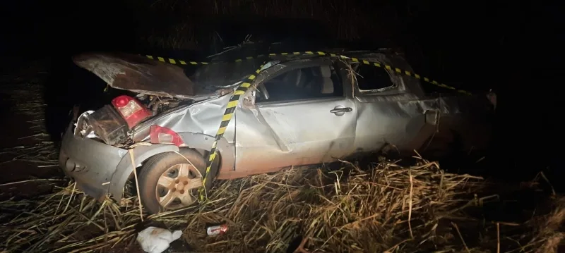 Homem morre em capotamento na PR-182 em Toledo