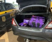 PRF detém homem com carro carregado de drogas em Guaíra