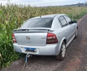 Carro tomado de assalto em Terra Roxa é recuperado pela Guarda Municipal em Guaíra