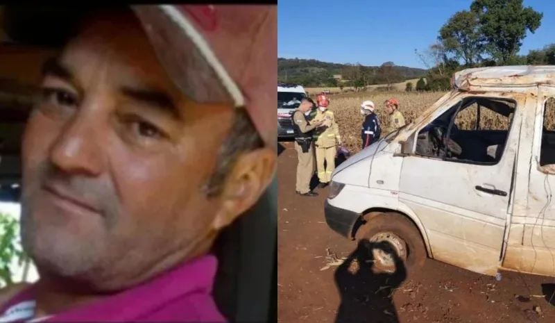 Identificado trabalhador que morreu em acidente com van em Marechal Rondon