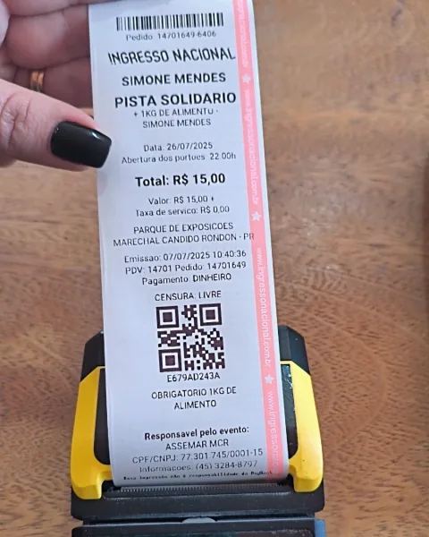 Ingressos solidários para os shows da Expo Rondon 2025 serão vendidos até sábado