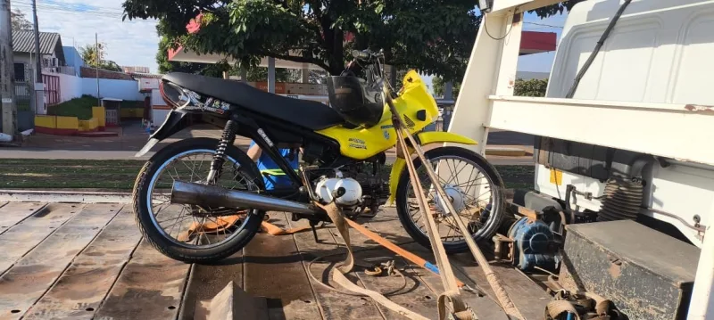 Motociclista é detido pela Guarda Municipal após perseguição em Guaíra