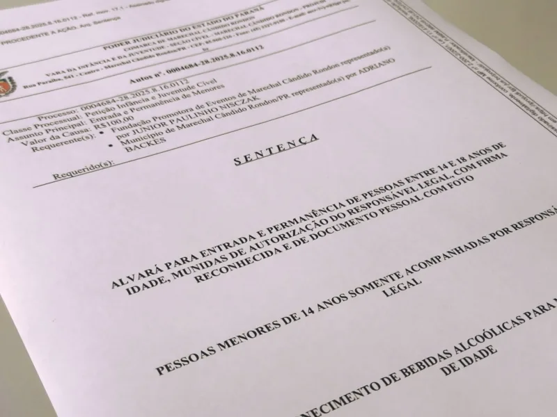 Juiz expede alvará que regulamenta participação de menores na Expo Rondon 2025