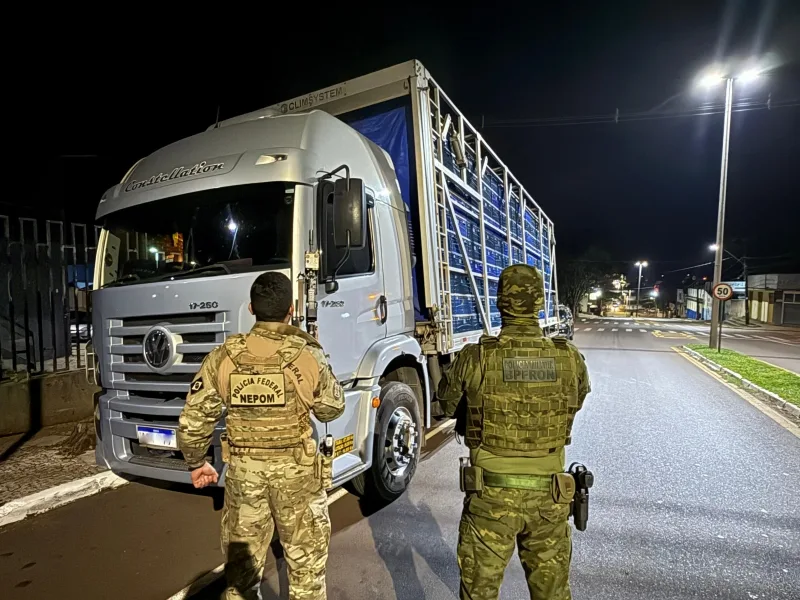 Seis pessoas são presas em Guaíra tentando levar cargas ilegais de frangos ao Paraguai
