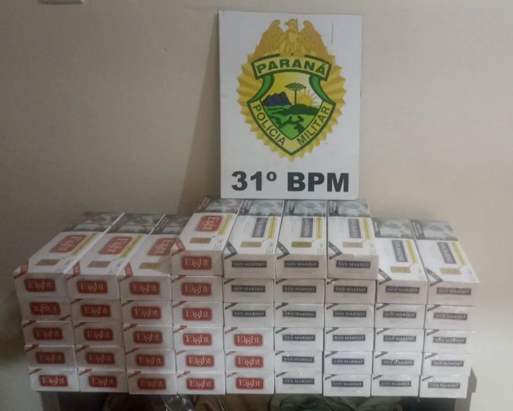 Morador de Guaíra é flagrado com cigarros contrabandeados na rodoviária de Palotina