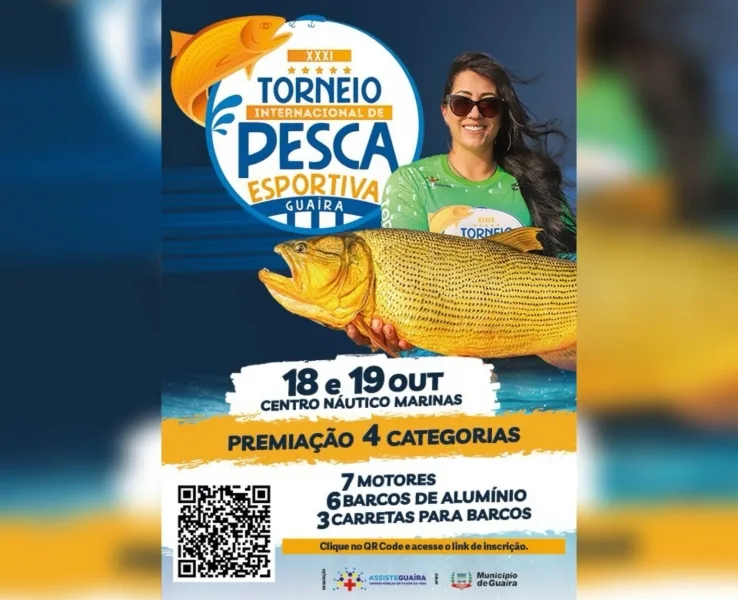 Guaíra convida: Vem aí a 31ª edição de um dos maiores Torneios de Pesca Esportiva da América Latina