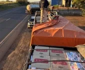 Homem é preso em Mercedes com bitrem carregado de cigarros