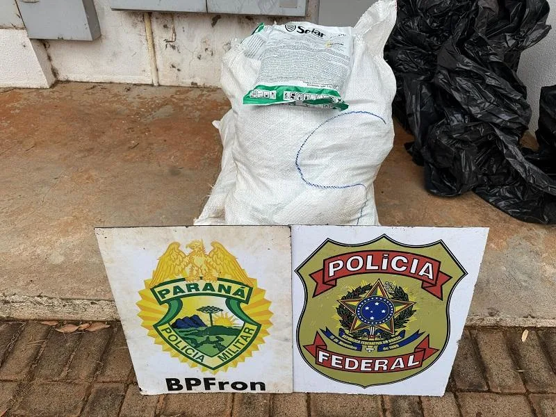 Polícia Federal e BPFron apreendem agrotóxicos contrabandeados em Guaíra