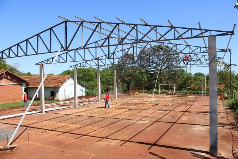 Prefeitura de Mercedes inicia construção de novo salão comunitário em Sanga Alegre