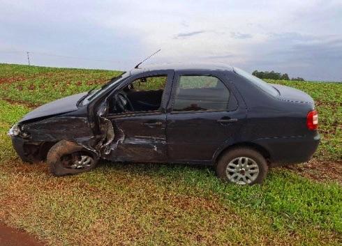 Mãe e filha ficam feridas em acidente entre Iguiporã e Porto Mendes