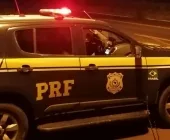 PRF detém dupla com carro carregado de drogas na BR-163 entre Guaíra e Mercedes