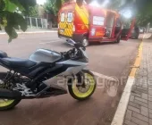 Acidente em Marechal Rondon envolve dois carros e moto