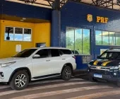 Em Guaíra, PRF recupera caminhonete furtada em Santa Catarina