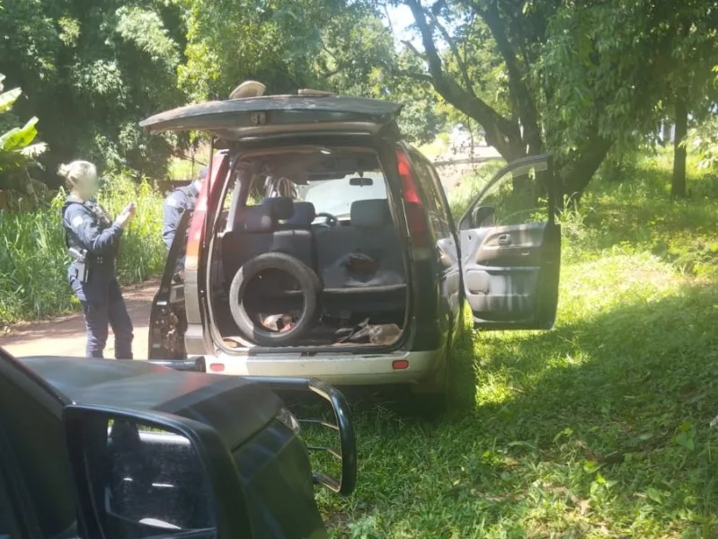 Carro é tomado de assalto em Guaíra e recuperado pela Guarda Municipal