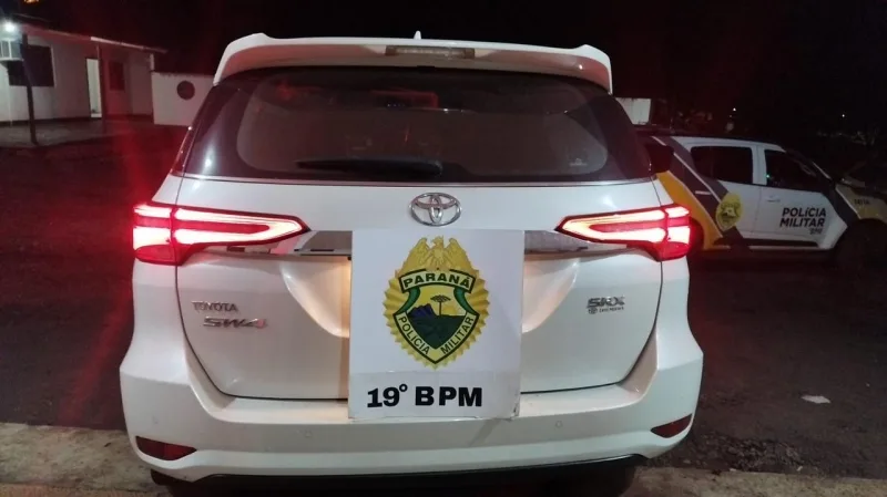 Após perseguição nas BR-163 e 272, PM de Guaíra recupera Hilux furtada