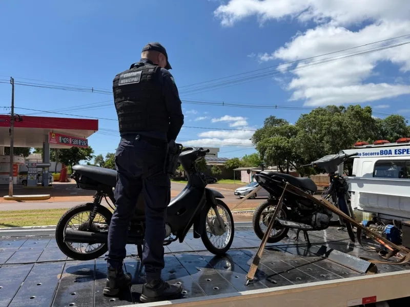 GM de Guaíra recupera duas motos furtadas e apreende três adolescentes