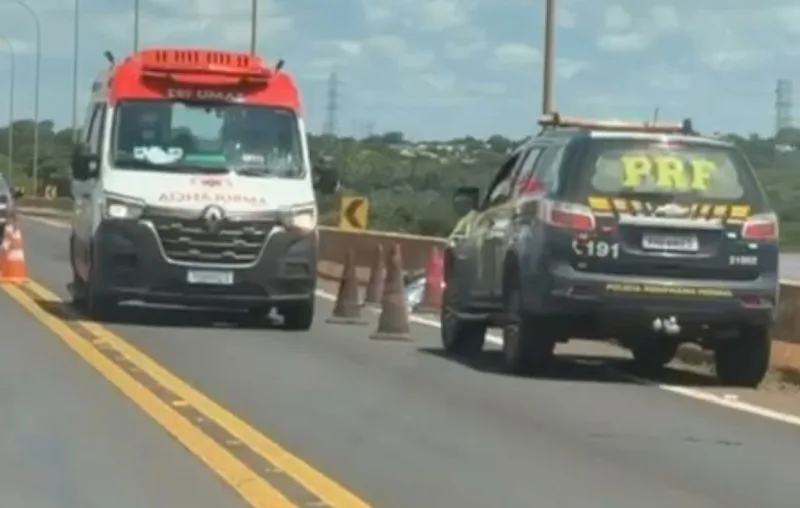 Motociclista morre em acidente na Ponte Ayrton Senna