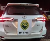 Após perseguição nas BR-163 e 272, PM de Guaíra recupera Hilux furtada