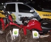Atendimento a idosa leva PM a localizar motos furtadas em residência de Terra Roxa