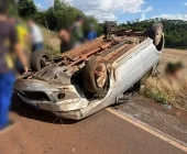 Acidente deixa dois homens gravemente feridos em Mercedes
