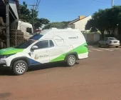 Ambulância se envolve em acidente no centro de Mercedes