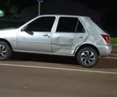 Fiesta com 9 ocupantes se envolve em acidente na saída de Marechal para Porto Mendes