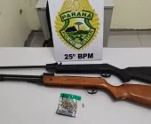 Ex é detido com armas após chantagem com fotos íntimas e ameaças contra mulher em Francisco Alves