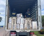 Caminhão carregado com produtos do Paraguai é apreendido na BR-163 entre Marechal e Toledo