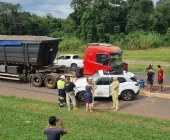 Criança de Toledo morre e mãe fica gravemente ferida em acidente na BR-277