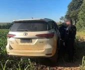 Voltando de Operação, Polícia Civil de Guaíra localiza caminhonete furtada