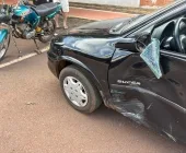 Jovem sofre fratura após forte batida no centro de Mercedes