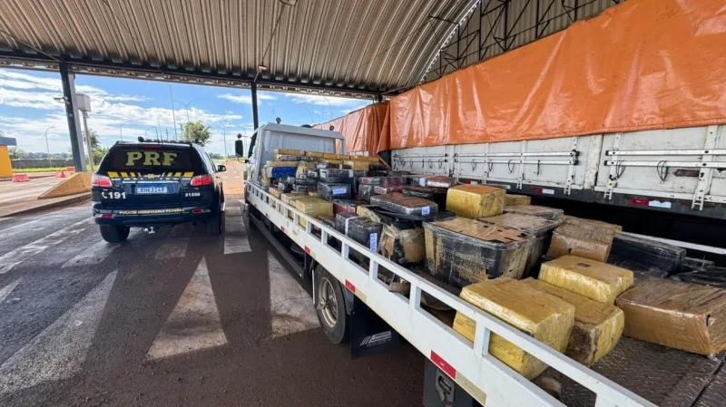 PRF apreende quase 4 toneladas de drogas na BR-163 em Mercedes