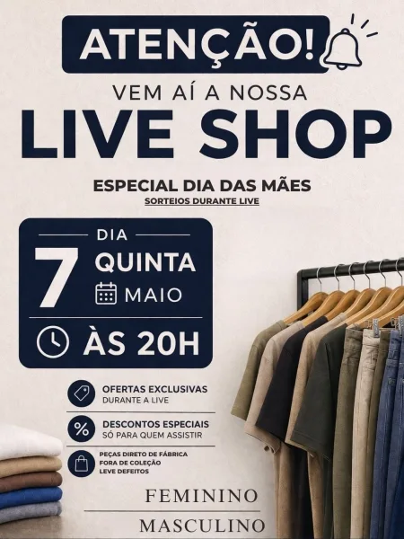 Loja IK promove Live Shop especial de Dia das Mães em Mercedes nesta quinta-feira (7)