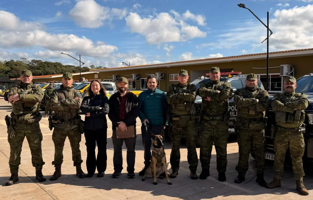 BPFRON recebe em Guaíra visita do cônsul-geral dos Estados Unidos