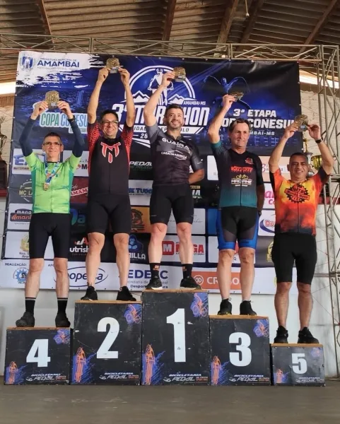 Equipe de Ciclismo de Guaíra conquista excelentes resultados na 3ª etapa da Copa Cone Sul MTB