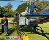 Menino santa-helenense de 12 anos é transferido às pressas de helicóptero para hospital de Cascavel