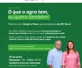 É hoje! Embio e Sicredi promovem evento sobre conexão com o campo, com Sérgio Mendes e Rose Machado do Ric Rural