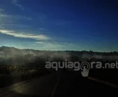 Neblina densa provoca capotamento de veículo em Marechal Rondon